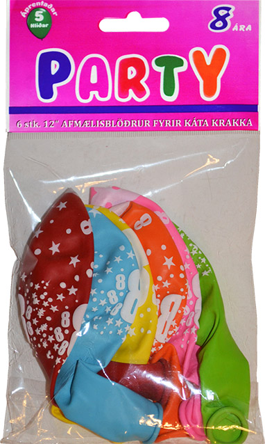 Latex blöðrur vörunr. 70608-00